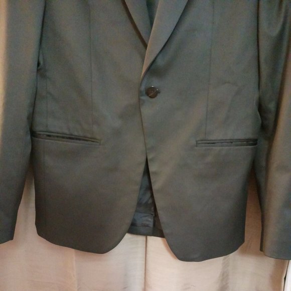 Men's Zara Black Single Button Lined Sport Jacket With Pockets Size 40 - Picture 3 of 9
